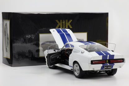 1:12 Ford Mustang Shelby GT500  1967 weiss blaue Streifen diecast KK-Scale