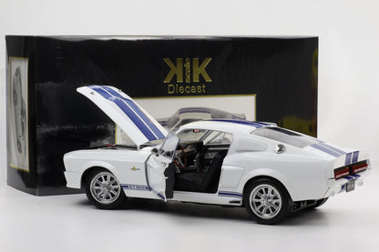 1:12 Ford Mustang Shelby GT500  1967 weiss blaue Streifen diecast KK-Scale