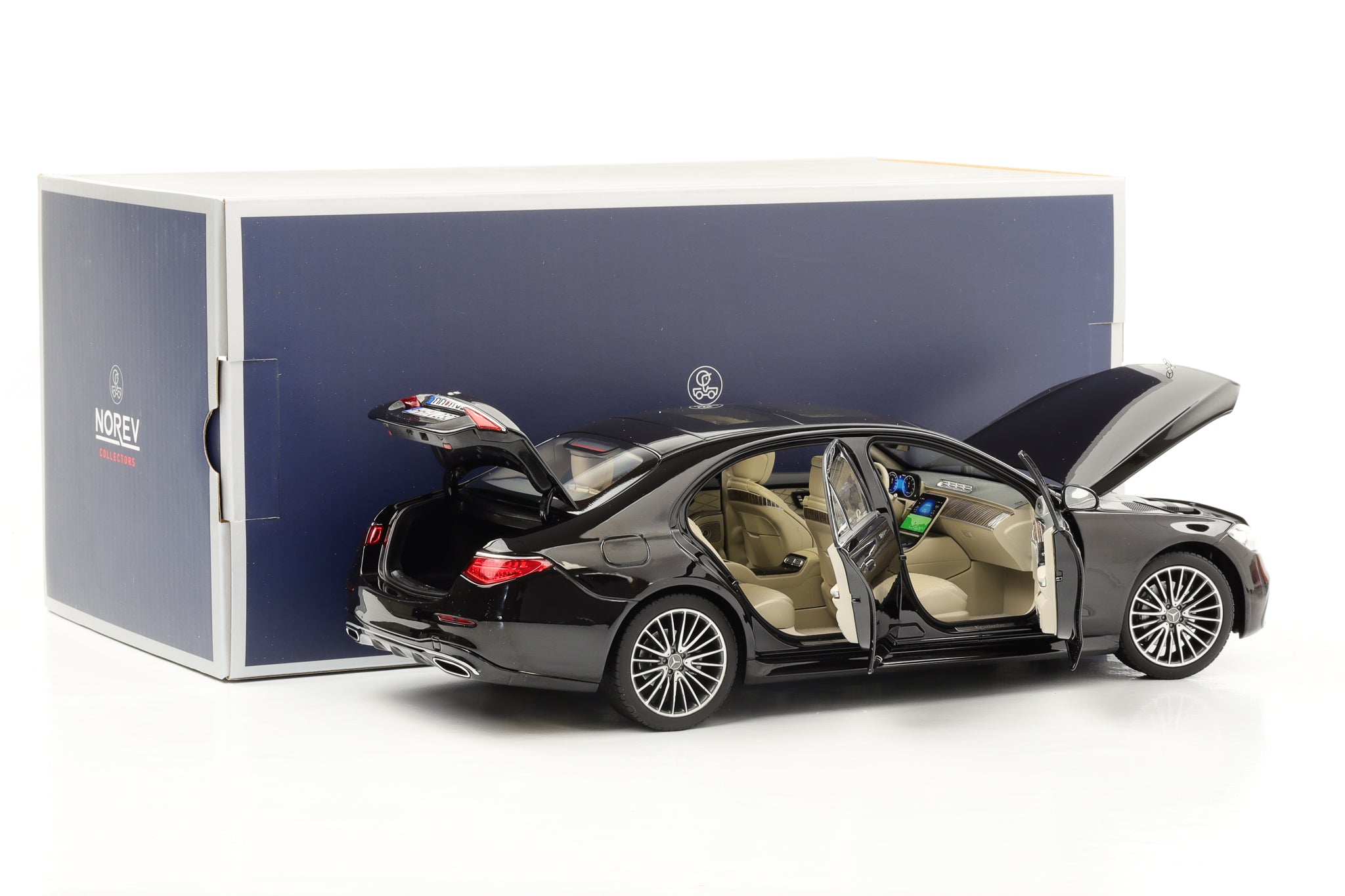 1:18 Mercedes-Benz S-Class AMG Line W223 2021 black metallic Norev –  motor-circuit