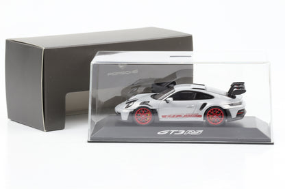 1:43 Porsche 911 992 GT3 RS grigio ghiaccio metallizzato rosso pirotecnico Spark WAP Rivenditore