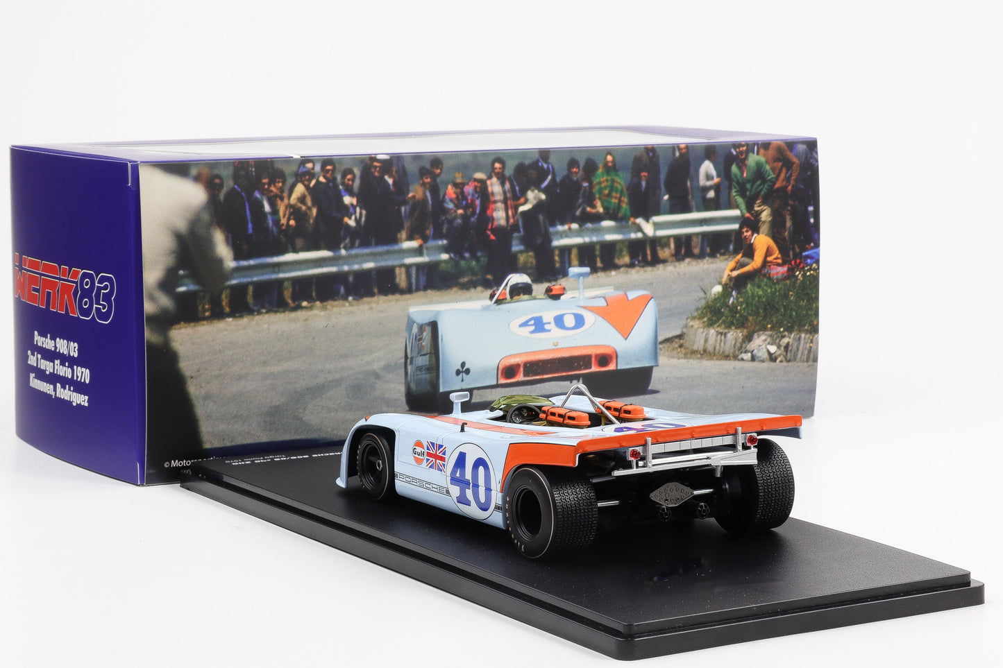1:18 Werk83 Porsche 908/03 #40 2nd Targa Florio 1970 Kinnunen Rodriguez