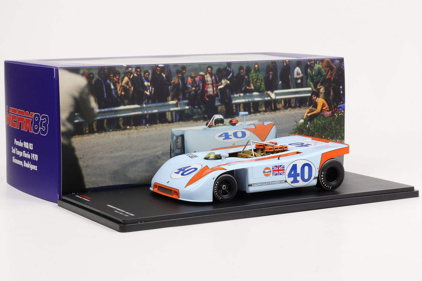 1:18 Werk83 Porsche 908/03 #40 2nd Targa Florio 1970 Kinnunen Rodriguez
