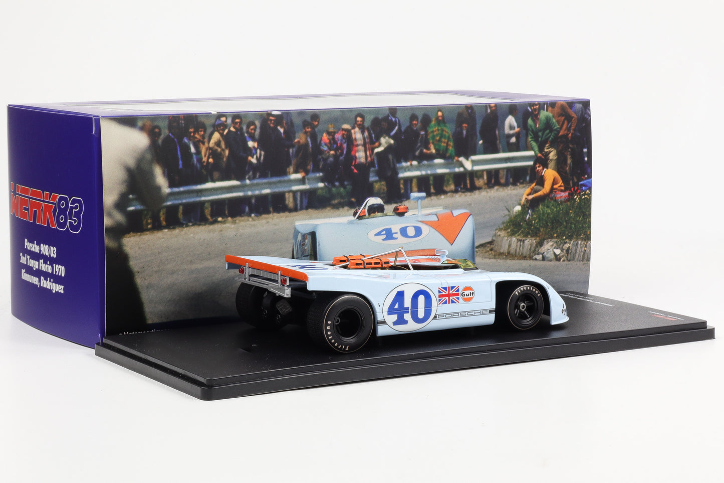 1:18 Werk83 Porsche 908/03 #40 2nd Targa Florio 1970 Kinnunen Rodriguez