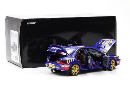 1:18 Kyosho Subaru Impreza 555 #5 Sieger Rallye Monte Carlo 1995 Sainz, Moya