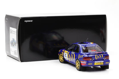 1:18 Kyosho Subaru Impreza 555 #5 Sieger Rallye Monte Carlo 1995 Sainz, Moya