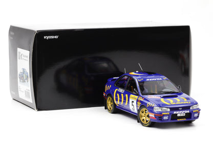 1:18 Kyosho Subaru Impreza 555 #5 Sieger Rallye Monte Carlo 1995 Sainz, Moya