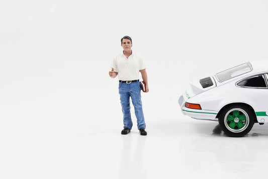 1:24 Figure Auto Mechanic Manager Tim T-Shirt Jeans American Diorama Figures