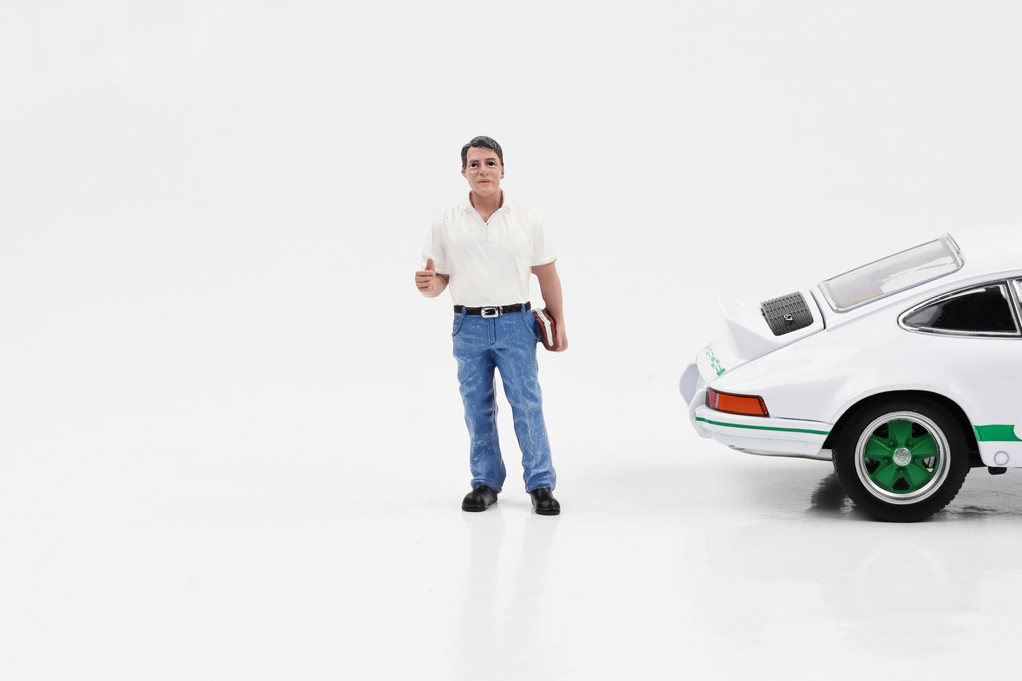 1:24 Figure Car Mechanic Manager Tim T-Shirt Jeans American Diorama Figures