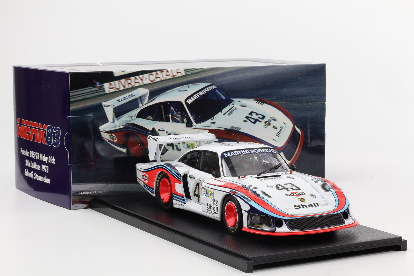 1:18 Werk83 Porsche 935/78 Moby Dick #43 8th 24h LeMans 1978 Schurti Stommelen