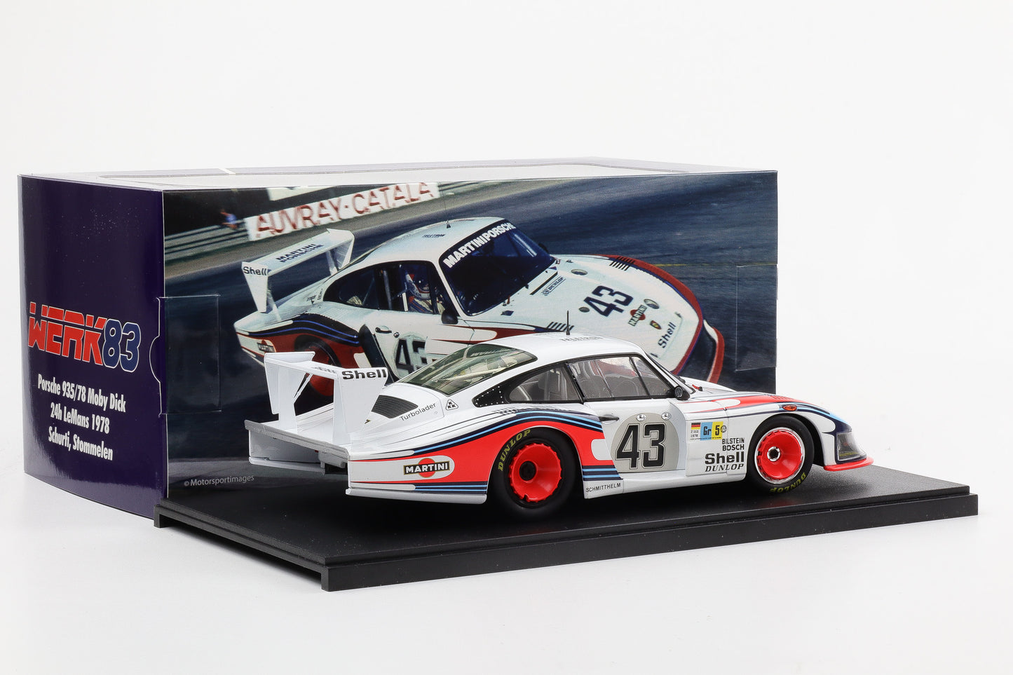 1:18 Werk83 Porsche 935/78 Moby Dick #43 8th 24h LeMans 1978 Schurti Stommelen