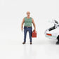 1:24 Figure Auto Mechanic Sam with Toolbox American Diorama Figures