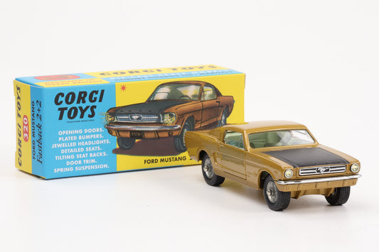 1:46 Corgi Toys Ford Mustang Fastback 2+2 Nr. 320 Repro