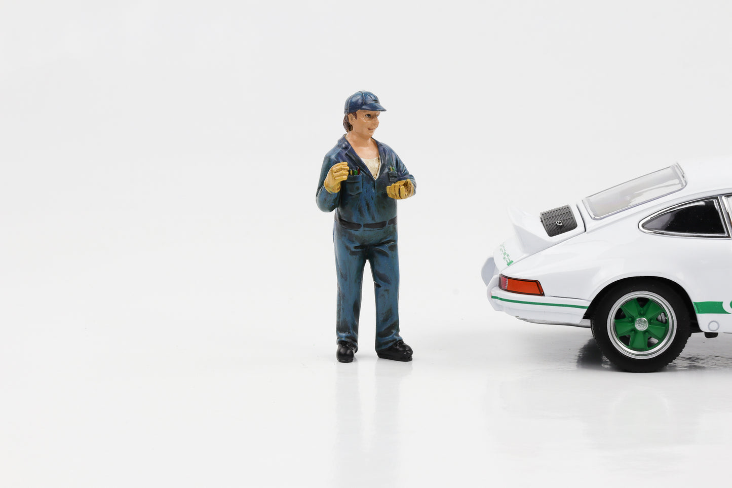 1:24 Figure Auto Mechanic Bill with Gloves American Diorama Figures