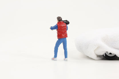 1:18 Cartrix Figur Marty Film Back to the Future I Kameramann Movie