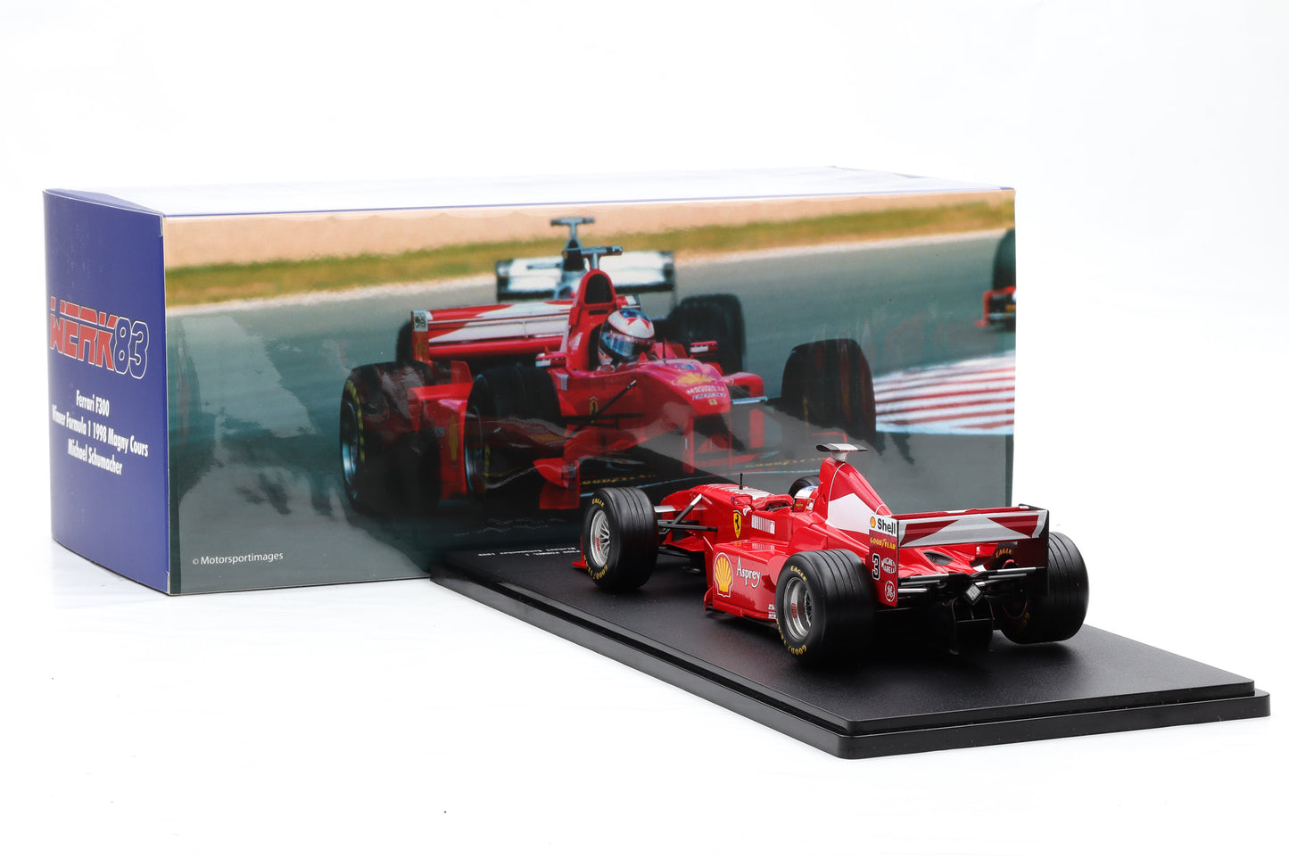 1:18 Werk83 Ferrari F300 #3 Sieger Magny Cours GP Formel 1 1998 Schumacher