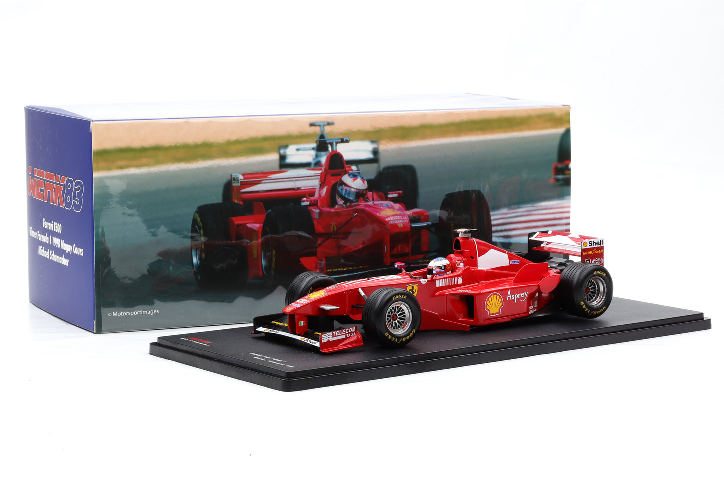1:18 Werk83 Ferrari F300 #3 Sieger Magny Cours GP Formel 1 1998 Schumacher