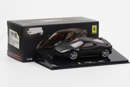 1:43 Hot Wheels Elite Ferrari 458 Italia schwarz matt X5503