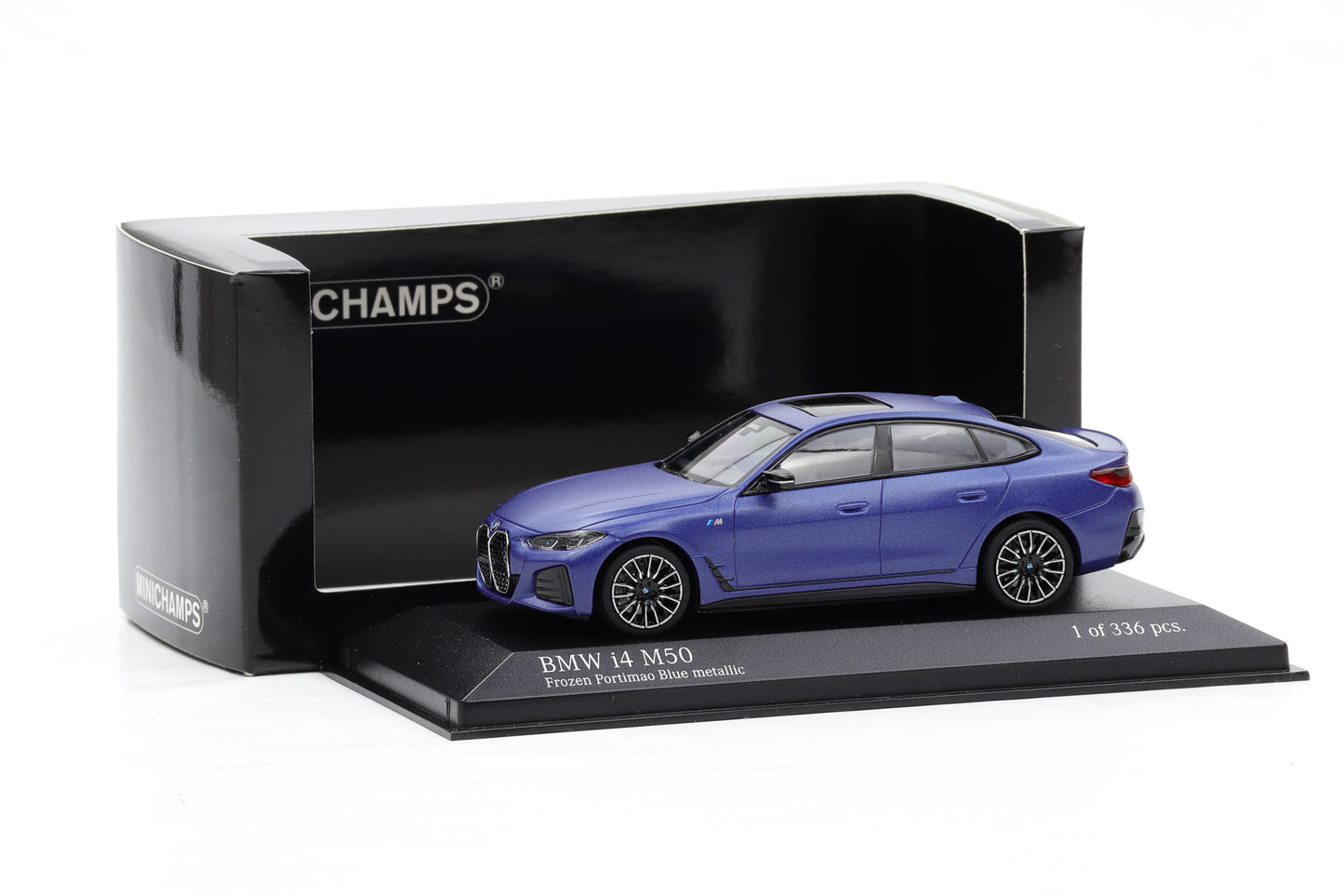 1:43 Minichamps BMW i4 M50 Frozen Portimao Blue metallic 2022