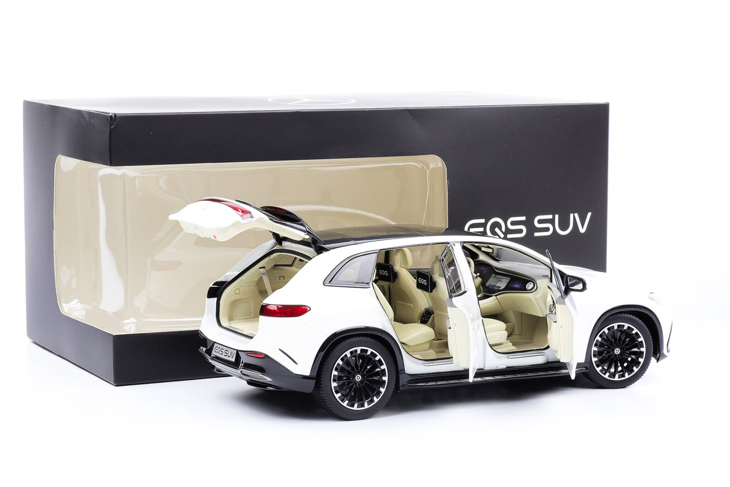1:18 Mercedes-Benz EQ EQS SUV X296 2023 diamantweiß bright NZG Dealer