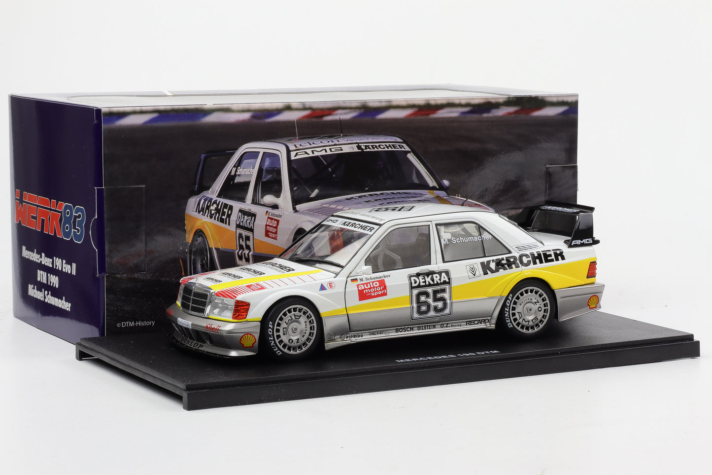 1:18 Werk83 Mercedes-Benz 190E 2.5-16 Evo II #65 DTM 1990 Michael Schumacher