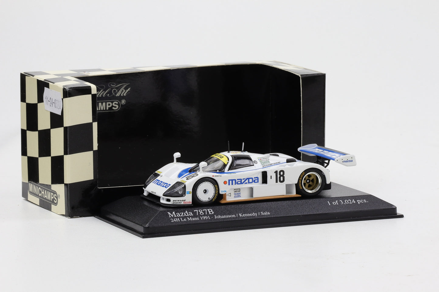 1:43 Minichamps Mazda 787B 24h Le Mans 1991 #18 Johansson Kennedy Sala
