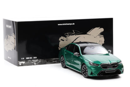 1:18 Minichamps BMW M5 2024 (G90) 2024 green metallic full opening