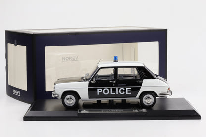 1:18 Norev Simca 1100 Police 1968 weiß-schwarz Limited Edtion 300 pcs 185753