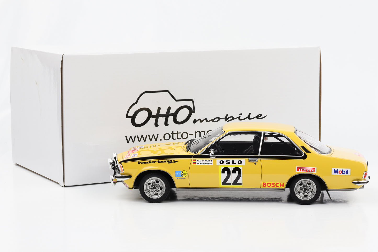 1:18 Opel Commodore RMC GSE Yellow Rally 1973 Röhrl Berger Ottomobile OT933