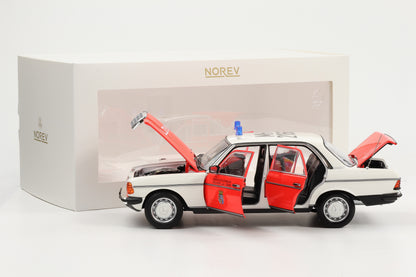 1:18 Norev Mercedes-Benz 200 W123 Limousine Notarzt Ambulance 1984 183834