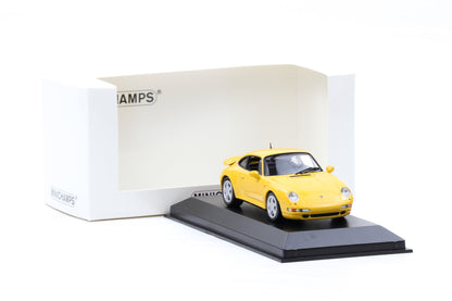 1:43 Porsche 911 993 Turbo 1995 gelb Minichamps limited