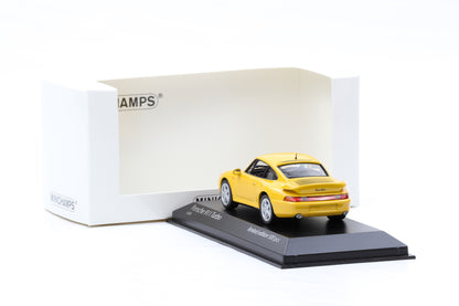 1:43 Porsche 911 993 Turbo 1995 gelb Minichamps limited