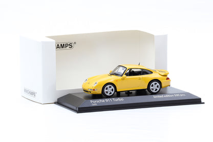 1:43 Porsche 911 993 Turbo 1995 gelb Minichamps limited