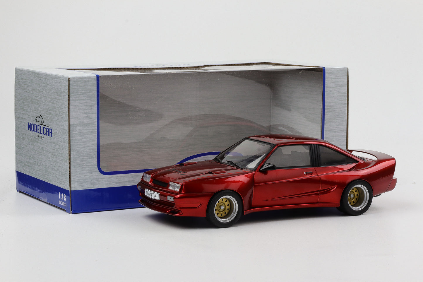 1:18 Opel Manta B Mattig rot metallic Manta 1991 MCG diecast