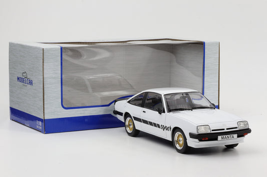 1:18 Opel Manta B Sport 1980 weiß mit Schriftzug 1:18 MCG diecast