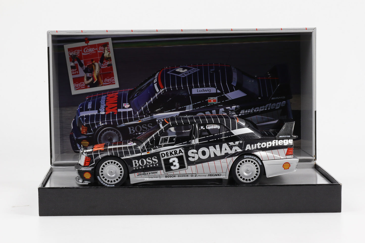 1:18 Werk83 Mercedes-Benz 190E 2.5-16 Evo II #3 DTM Champion 1992 Ludwig Sonax