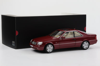 1:18 Norev Mercedes-Benz CL 600 Coupe C140 V12 almandinrot metallic Dealer