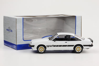 1:18 Opel Manta B Sport 1980 weiß mit Schriftzug 1:18 MCG diecast