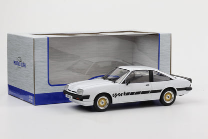 1:18 Opel Manta B Sport 1980 weiß mit Schriftzug 1:18 MCG diecast