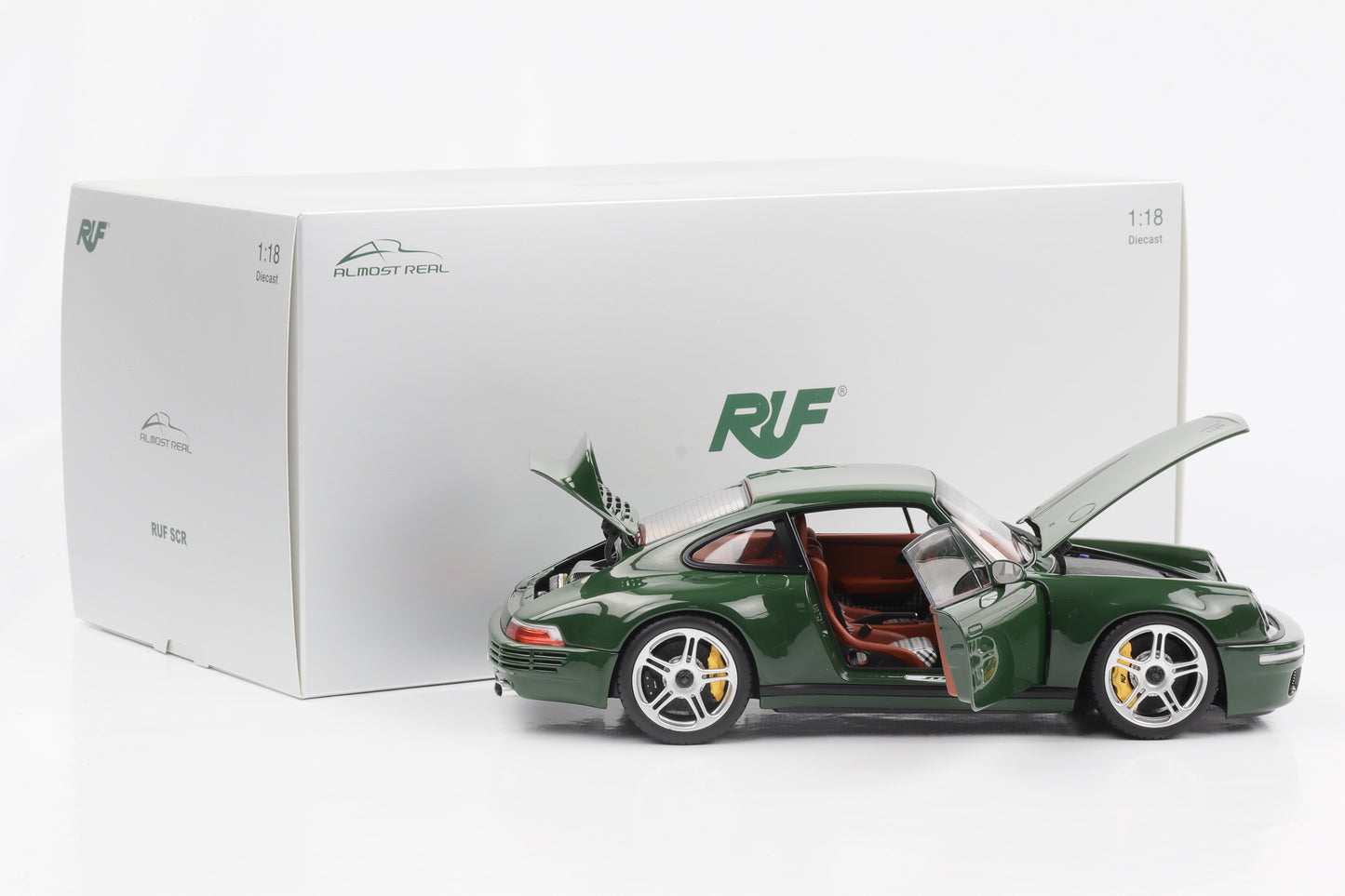 1:18 Porsche 911 RUF SCR 2018 Verde irlandés Casi real