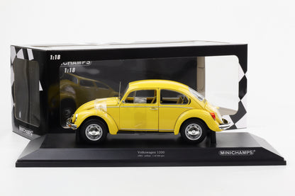 1:18 Minichamps VW Volkswagen VW Käfer 1200 1983 gelb 150 057106 OVP NEU