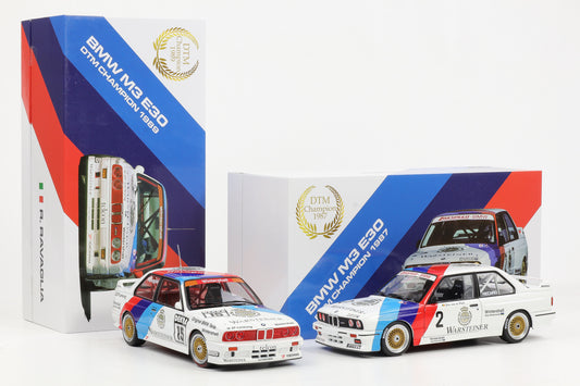 1:18 WERK83 BMW M3 E30 #2 #15 DTM 1987/89  van de Poele Ravaglia Champion Set