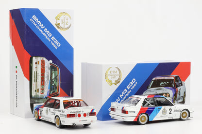 1:18 WERK83 BMW M3 E30 #2 #15 DTM 1987/89  van de Poele Ravaglia Champion Set