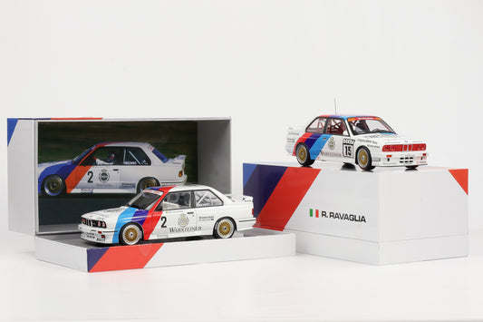1:18 WERK83 BMW M3 E30 #2 #15 DTM 1987/89  van de Poele Ravaglia Champion Set