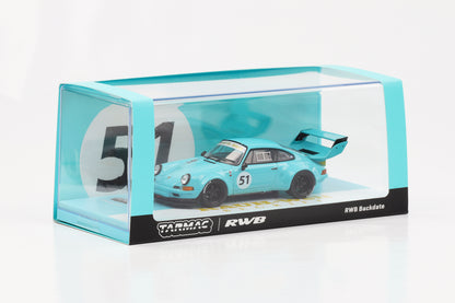 1:43 Porsche 911 964 RWB #51 Backdate RAUH-Welt blau Tarmac
