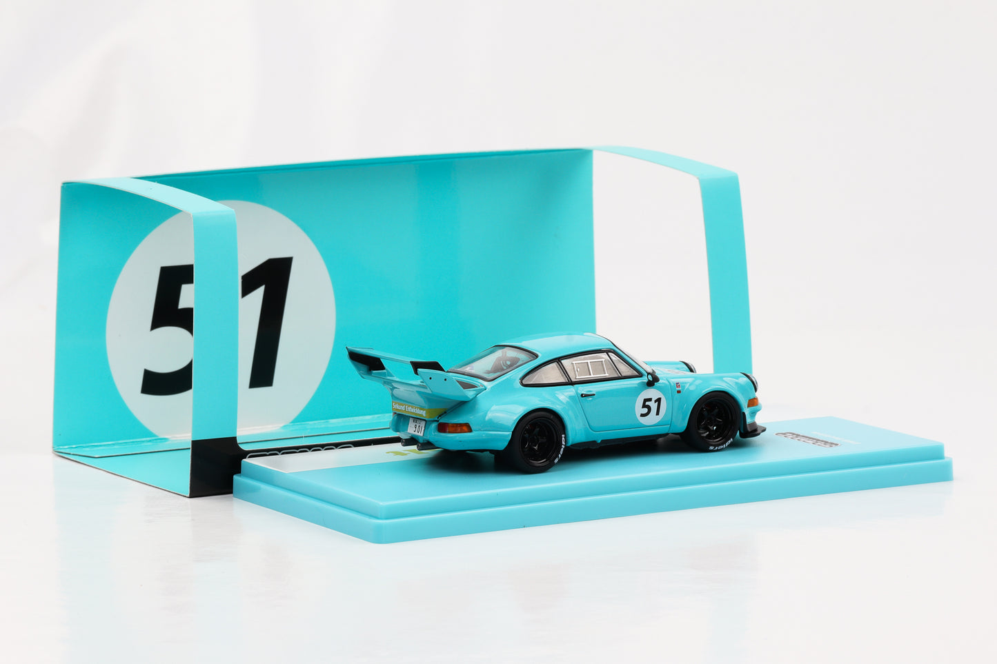 1:43 Porsche 911 964 RWB #51 Retrodata RAUH-Welt blu Tarmac