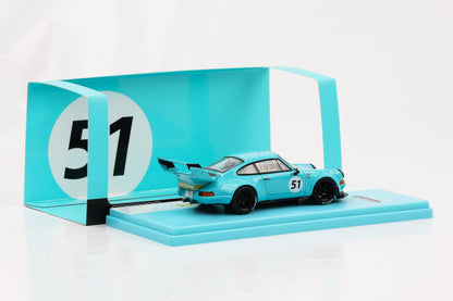 1:43 Porsche 911 964 RWB #51 Backdate RAUH-Welt blau Tarmac