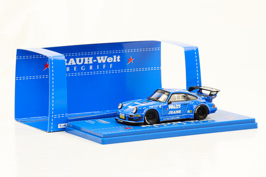 1:43 Porsche 911 RWB 930 Wally's Jeans azul RAUH-Welt Tarmac
