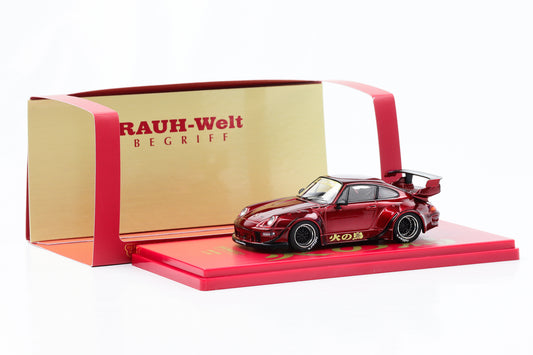 1:43 Porsche 911 RWB 933 Phoenix (火の鳥) RAUH-Welt bordeaux rouge Tarmac