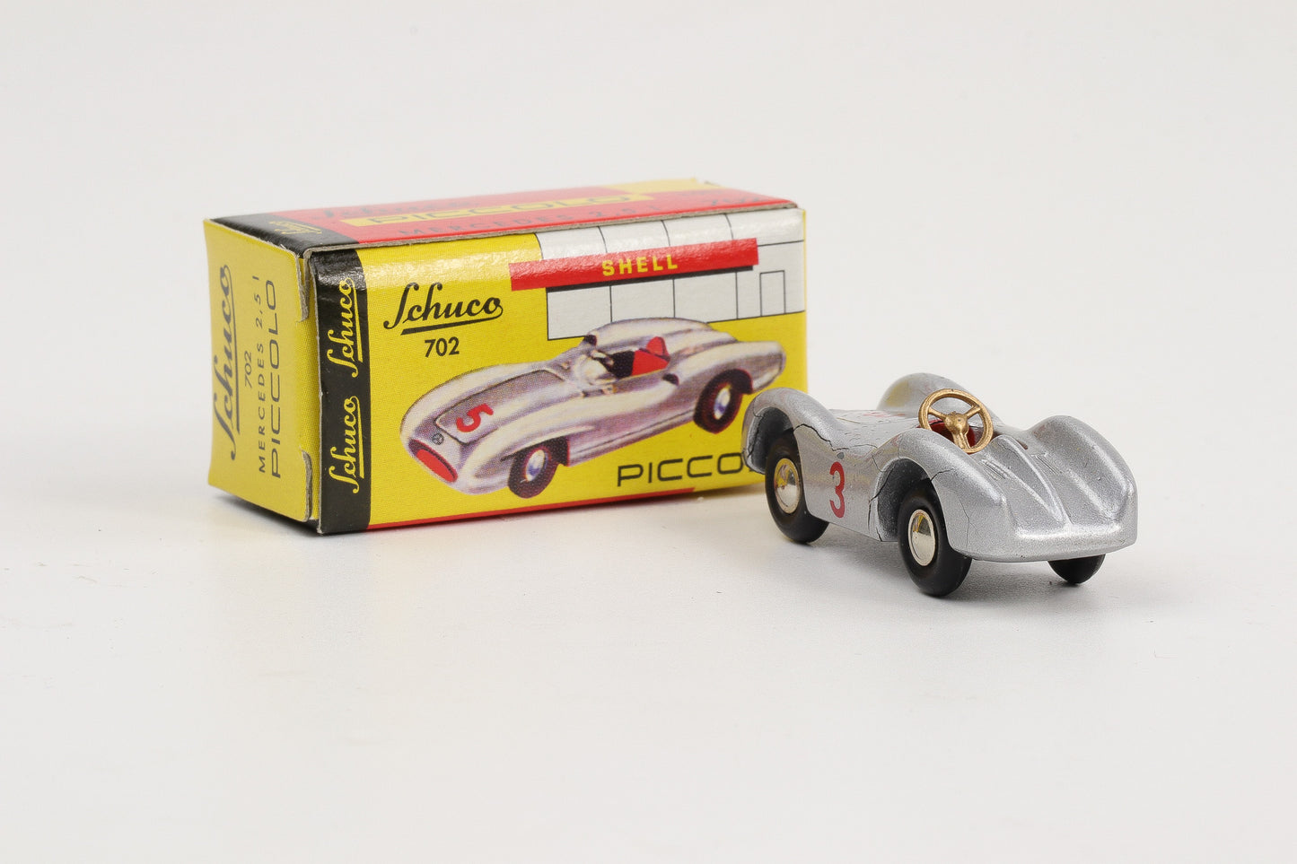 1:90 Schuco Piccolo Mercedes-Benz 702 2,5 l #3 metallic-silber gebraucht
