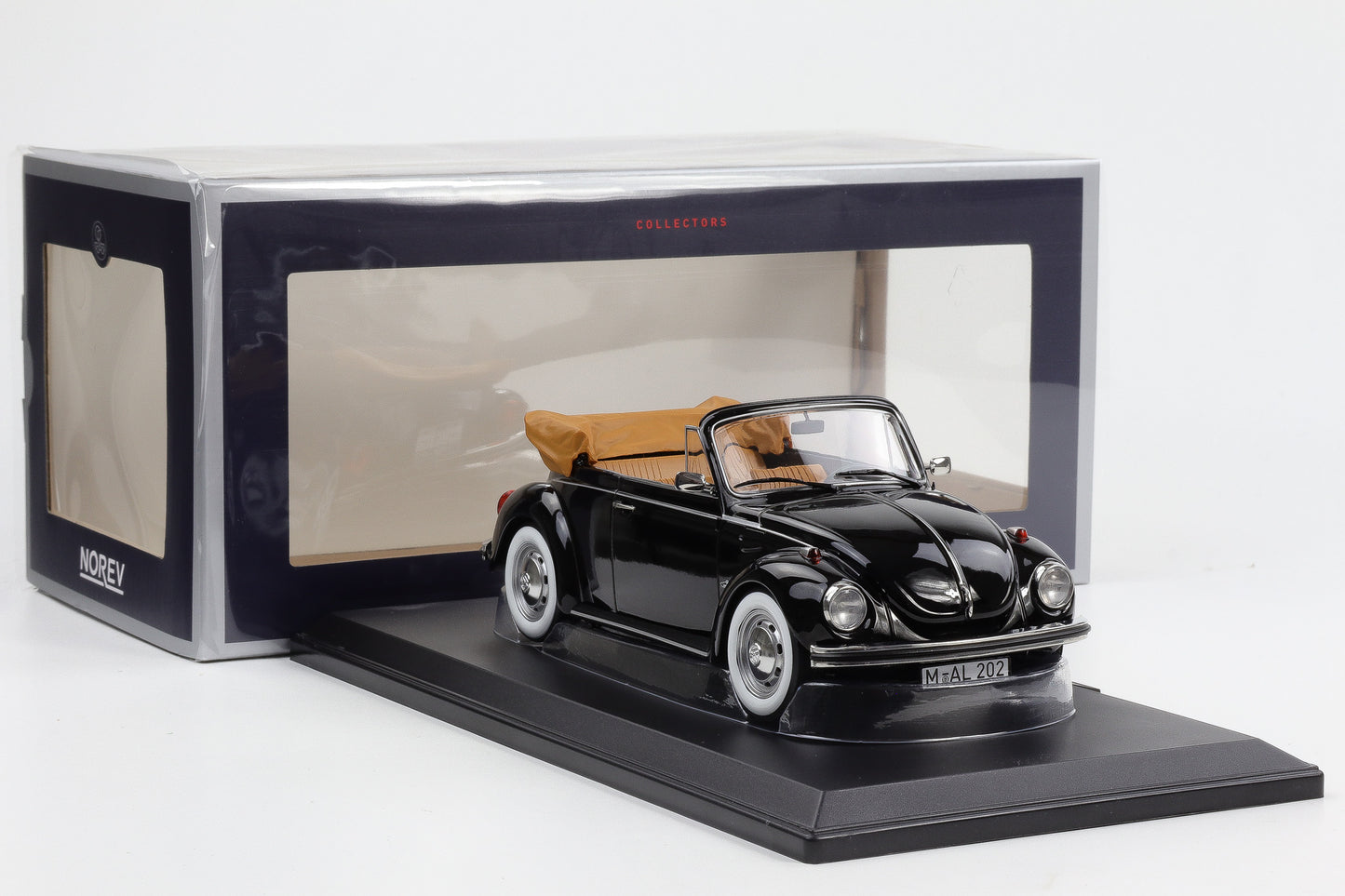 1:18 Norev VW 1303 Käfer Beetle Cabriolet 1973 schwarz 188533